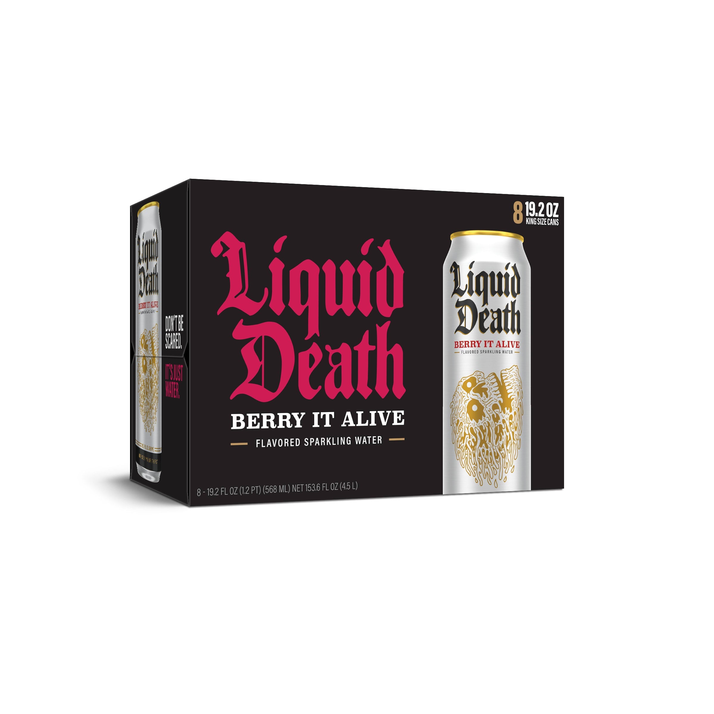 Liquid Death Berry It Alive 3x 8 Pack (19.2 oz Cans)