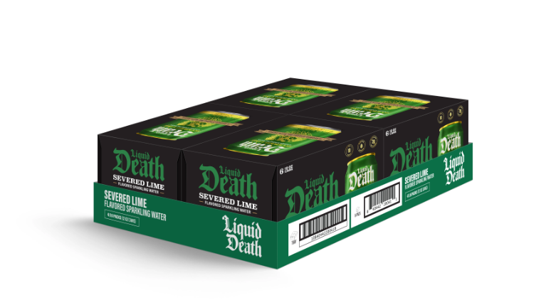 Liquid Death Severed Lime 4x 6 Pack (12 oz Cans)