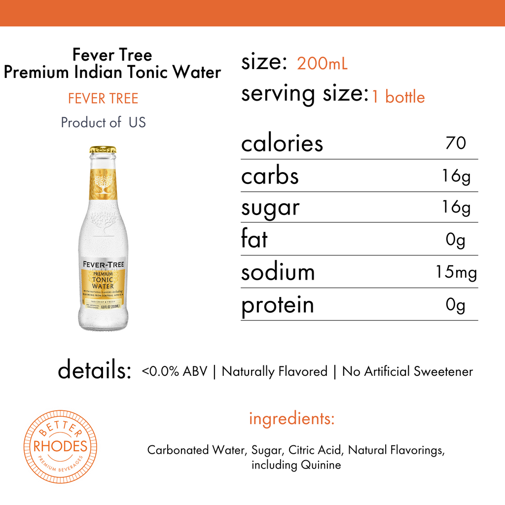 Fever-Tree Premium Indian Tonic Water bottles