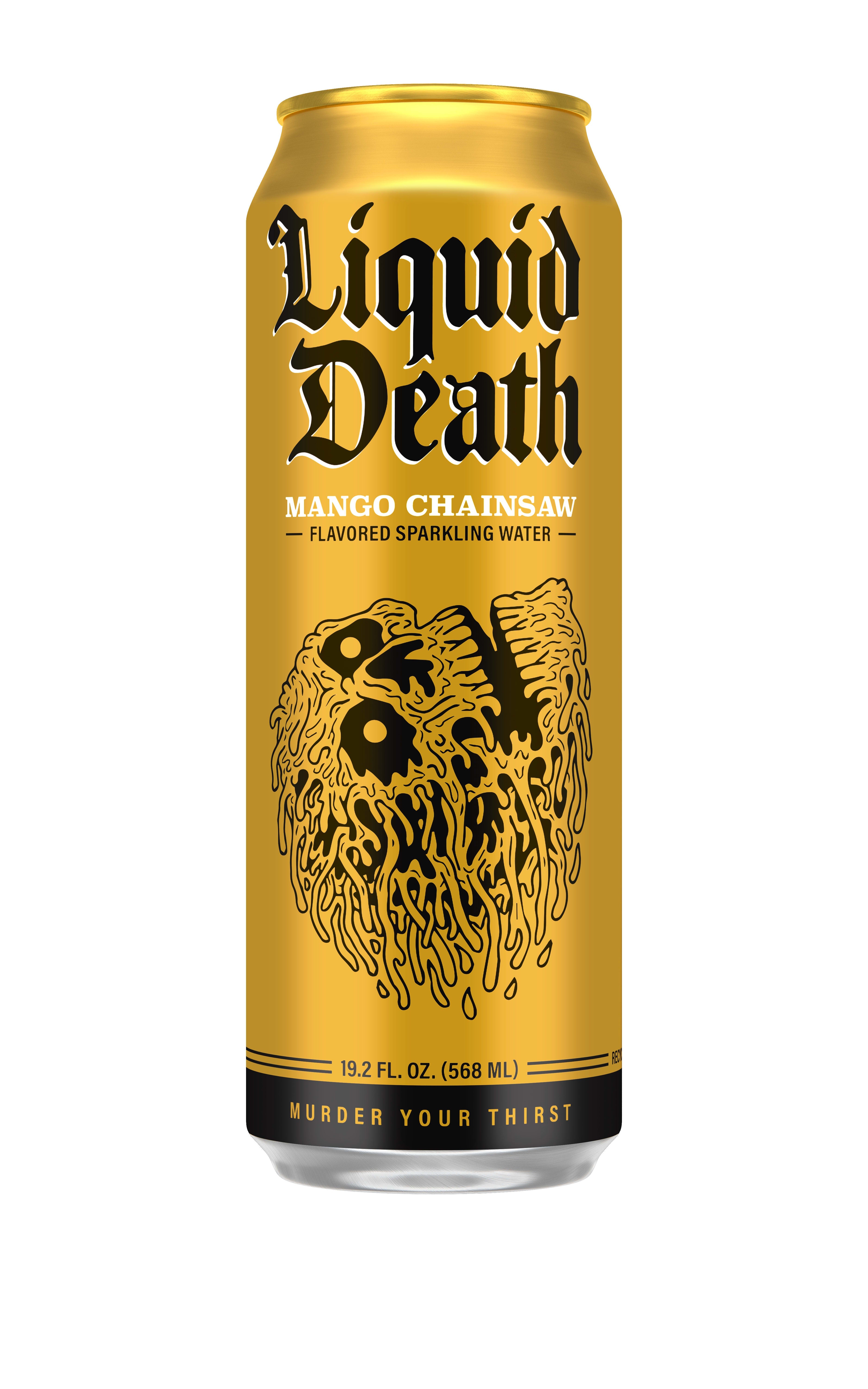 Liquid Death Mango Chainsaw 24 Pack (19.2 oz Cans)