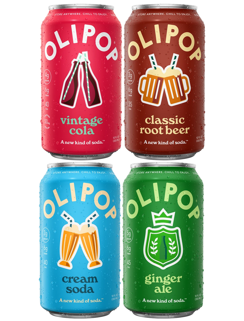 Olipop Classic Soda Variety Pack 12-Pack