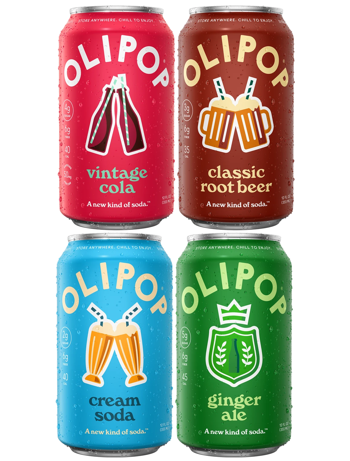 Olipop Classic Soda Variety Pack 12-Pack